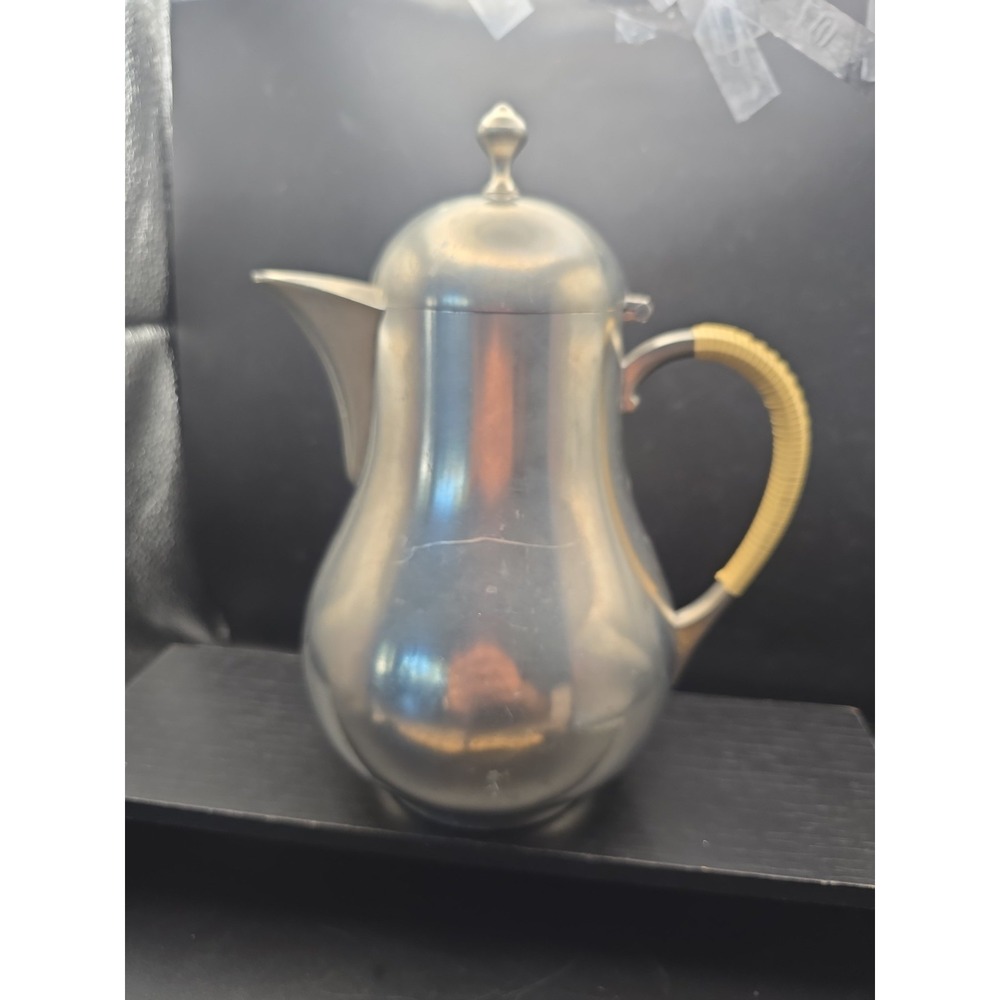 Mid Century Holland Pewter Meeuws & Son Den Haag, Tea Pot